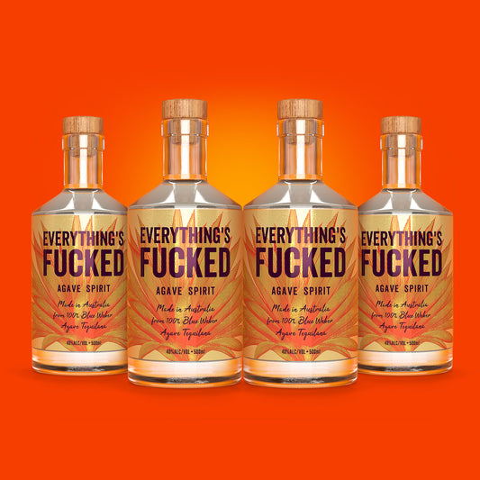 4 pack of Everything's Fucked Agave Spirit (4 x 500ml)
