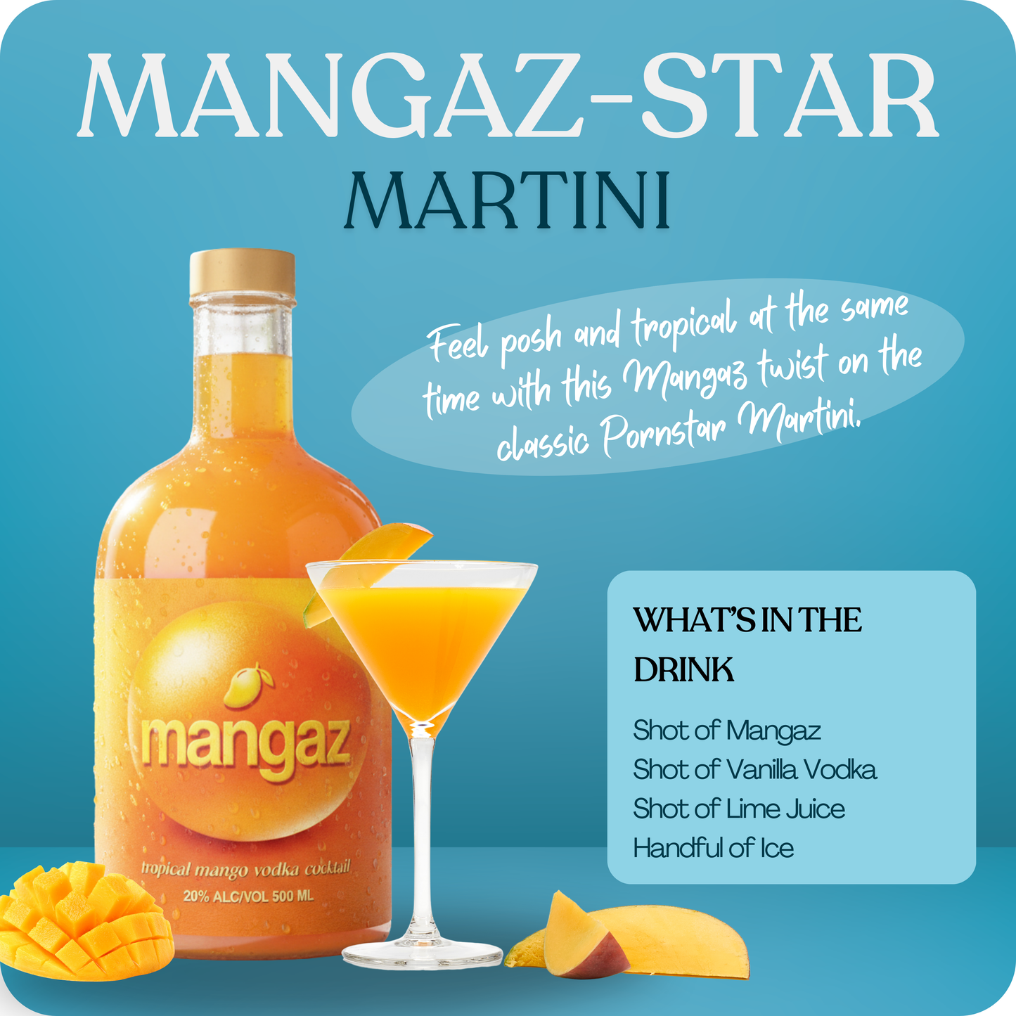 Case of Mangaz - 4 x 500ml Bottles