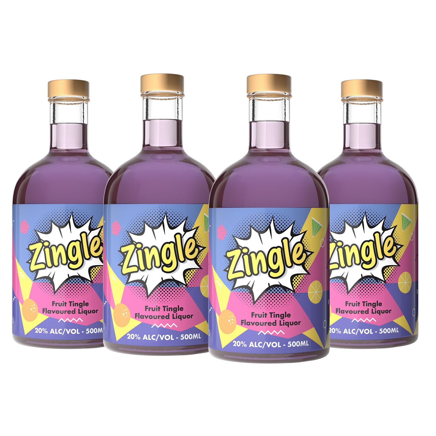 Zingle - Fruit Tingle Cocktail Flavoured Vodka (Case of 4)
