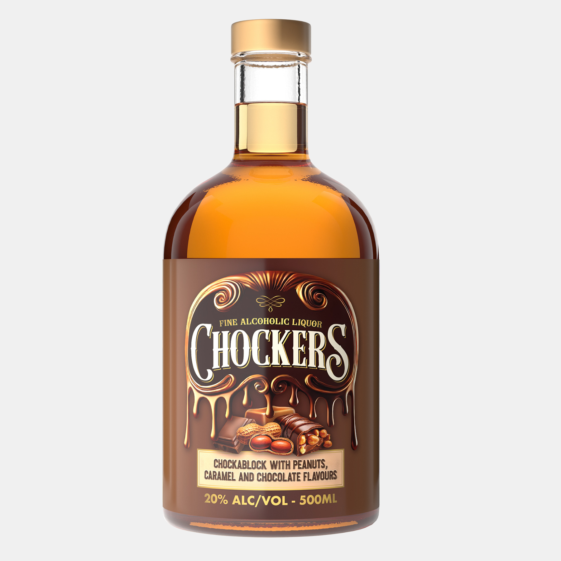 Chockers Flavoured Vodka - Chockablock with Chocolate, Caramel and Peanuts