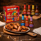 The Perfect 'Hot Ones At Home' Kit: 7 Fiery Sauces With Hilarious Questions And Dares