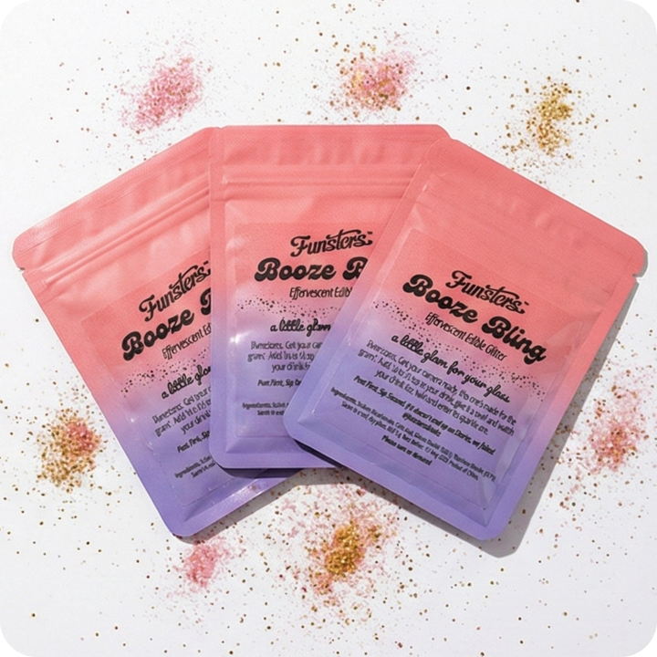 Packet of Booze Bling edible drink glitter