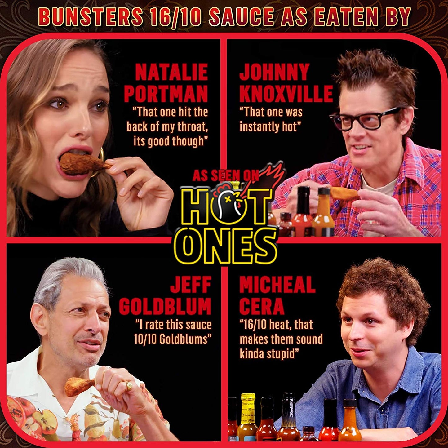 Hot Ones Range: Four Sauces That Get Hotter and Hotter