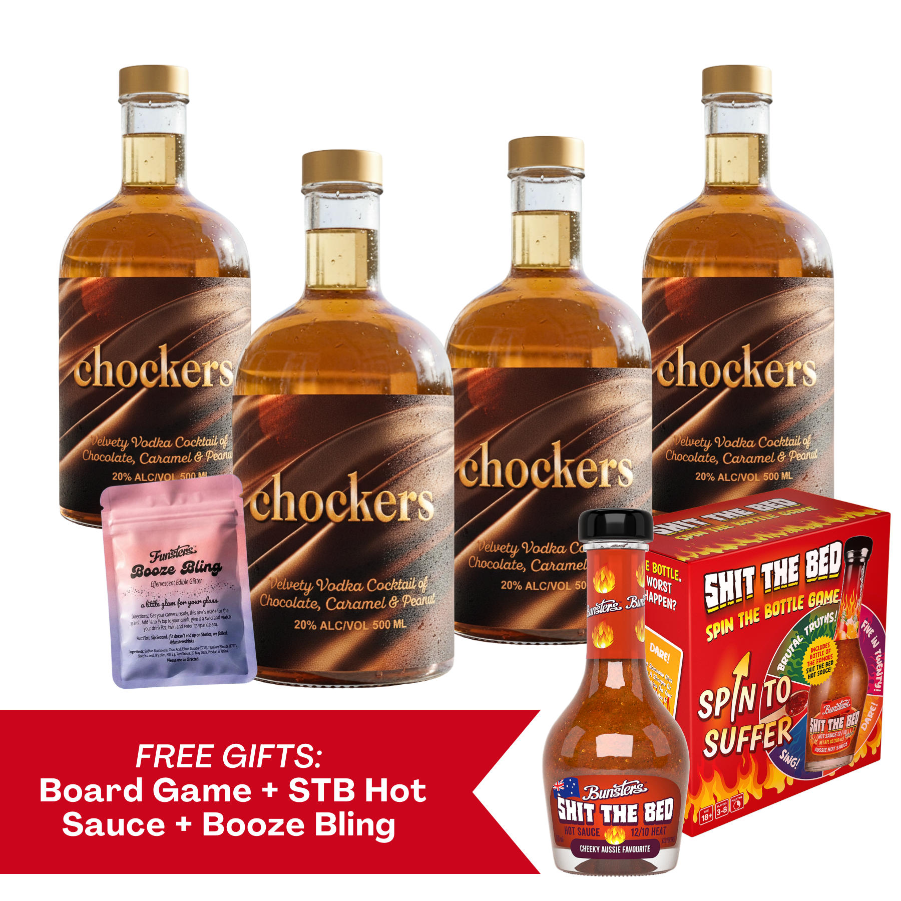 Chockers Choc Caramel Peanut Vodka
