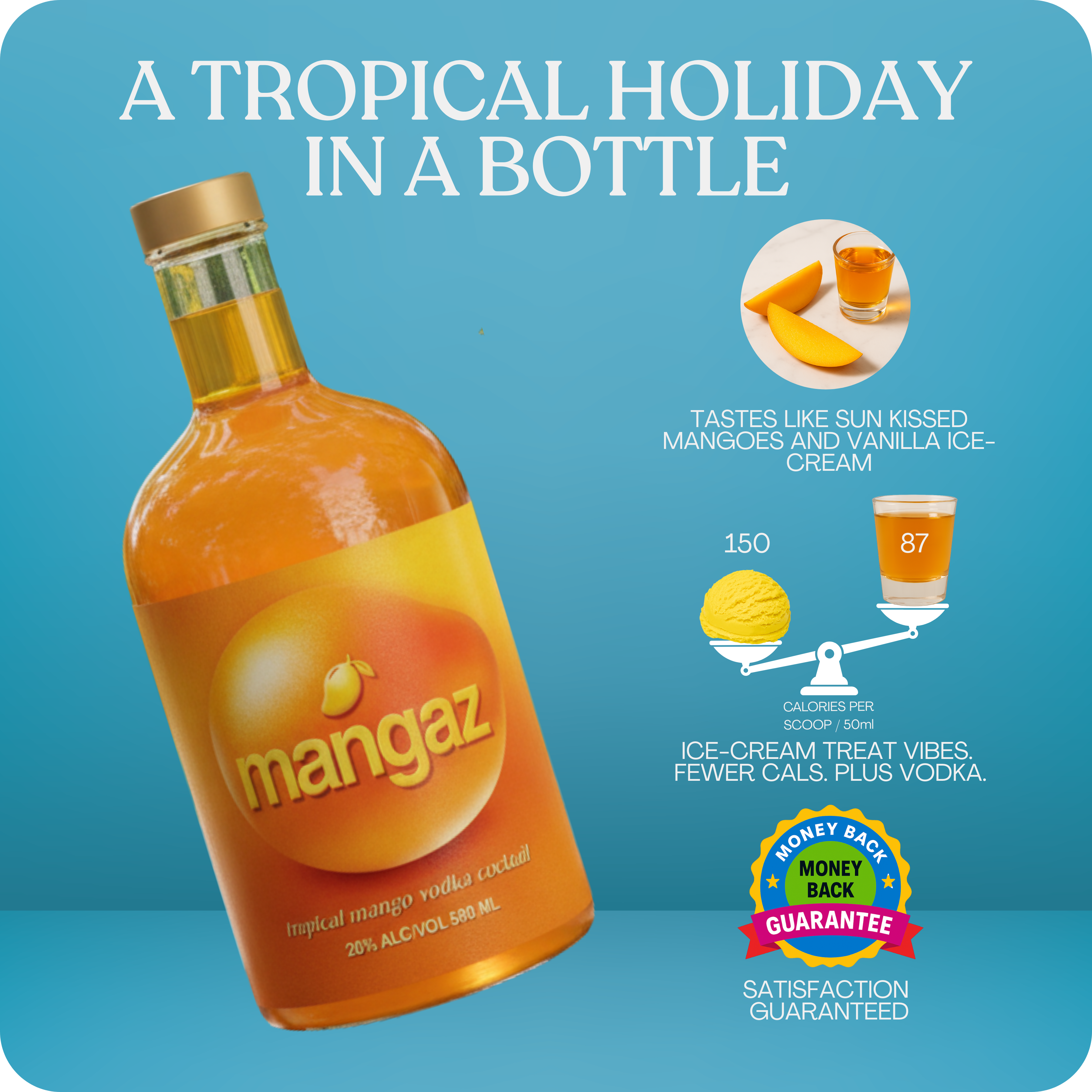 Mangaz Juicy Mango & Vanilla Vodka