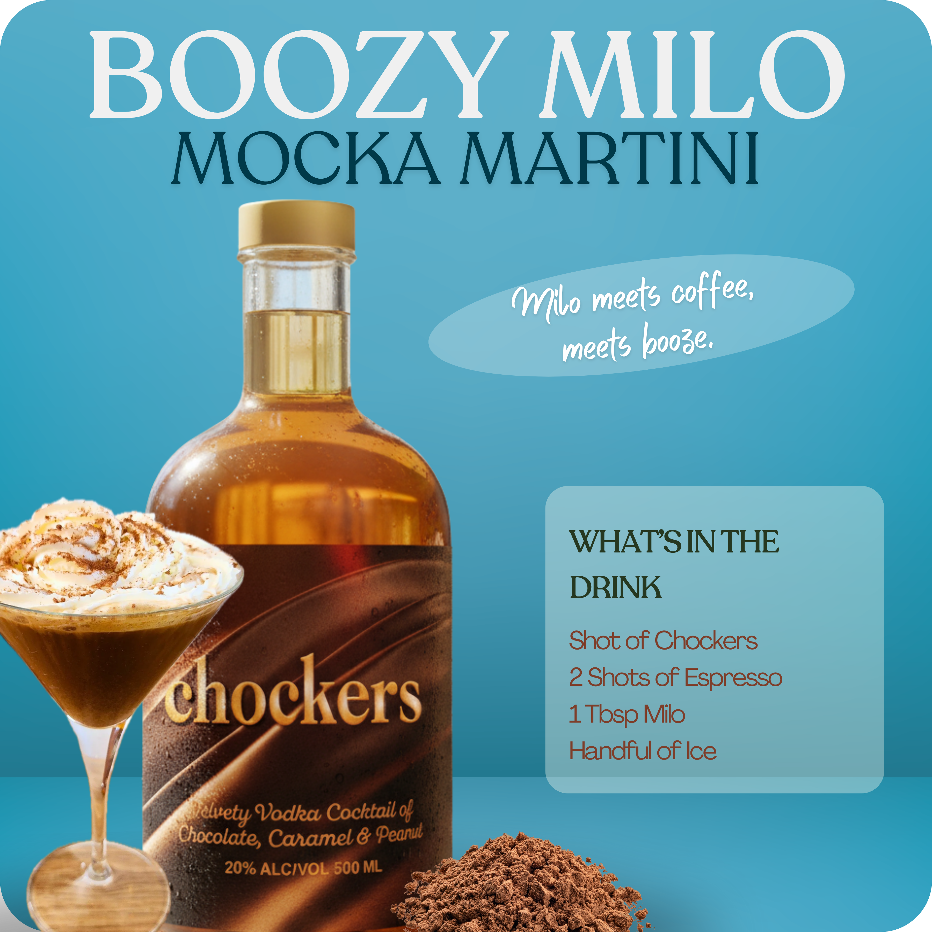 Chockers Choc Caramel Peanut Vodka