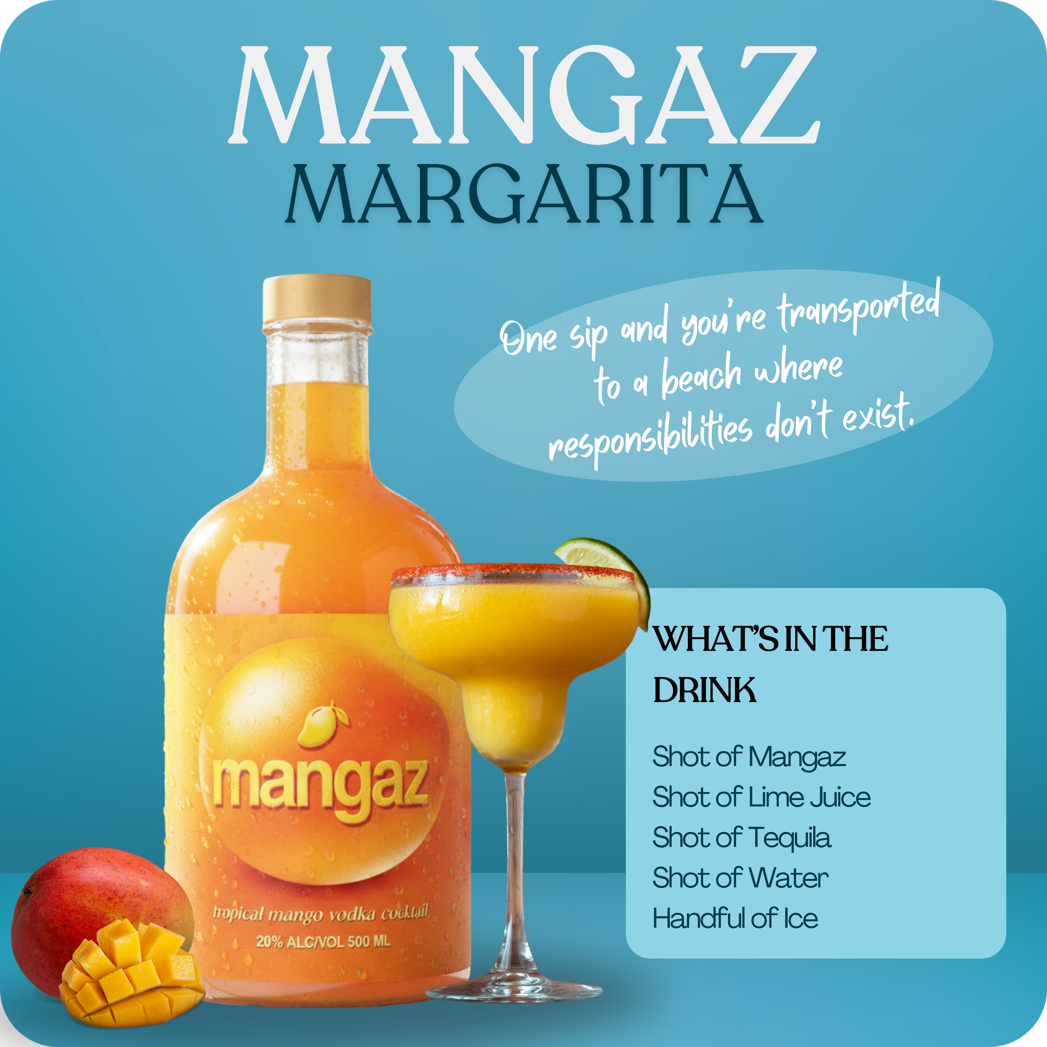 Mangaz Juicy Mango & Vanilla Vodka