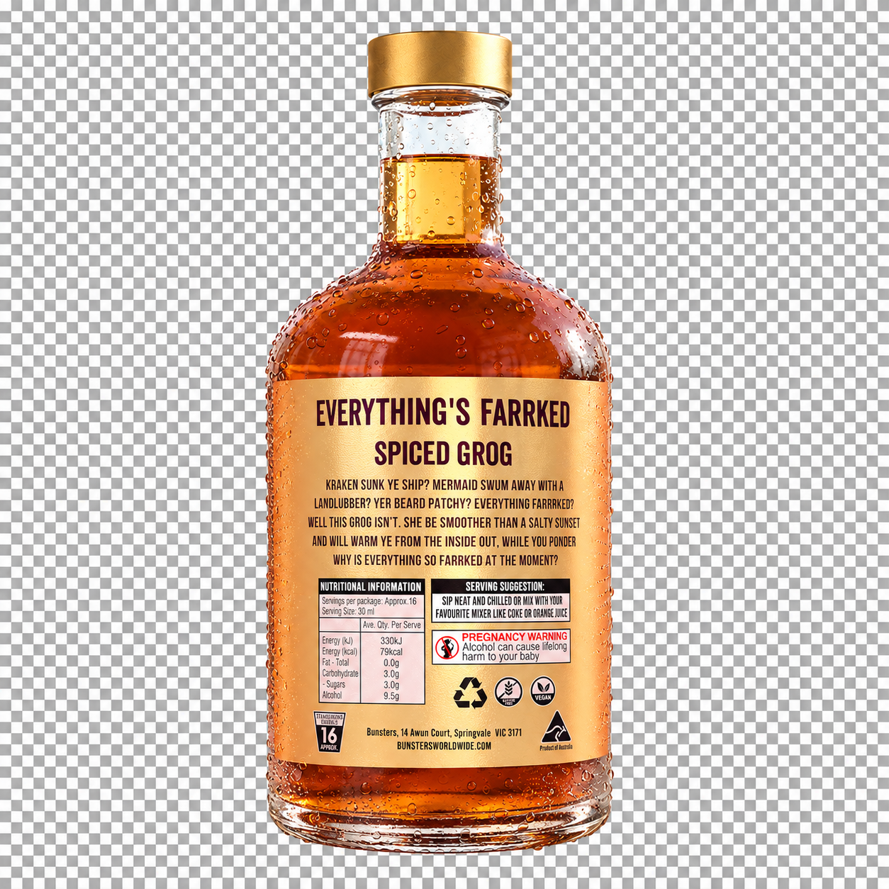 4 x Everything's Farrked Spiced Grog (Carribbean Spice)